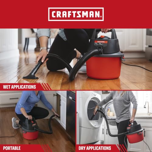 CRAFTSMAN CMXEVBE17250 2.5 Gallon 2.5 Peak HP Wet Dry Shop Vacuum