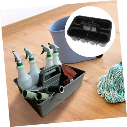 PRETYZOOM Car Detailing Kit Storage Basket Thick Plastic Tool Organizer Handle for Interior Cleaning Professional Rolling Cleaning