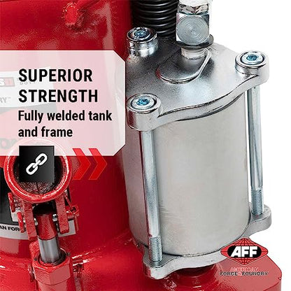 AFF 30 Ton Bottle Jack - Manual & Air Assist Hydraulic Jack for Lifting Heavy Trucks & Equipment - Super Duty - size: 30 Ton Capacity, style: Standard Profile