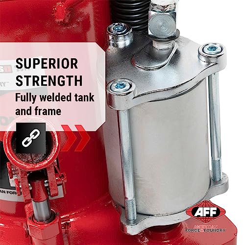 AFF 30 Ton Bottle Jack - Manual & Air Assist Hydraulic Jack for Lifting Heavy Trucks & Equipment - Super Duty - size: 30 Ton Capacity, style: Standard Profile