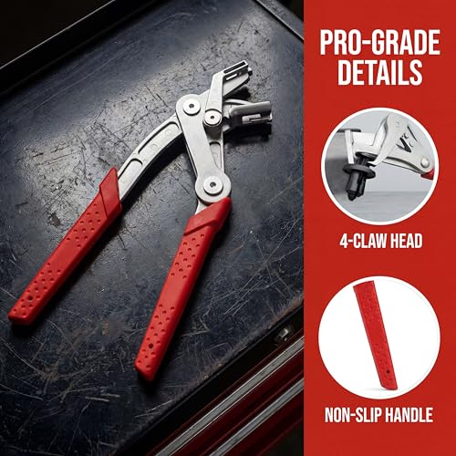 Clip Removal Tool and Car Clip Pliers, Auto Fastener Removal Tool for Push Pin Pliers, Plastic Trim Clips and Panel Retainers