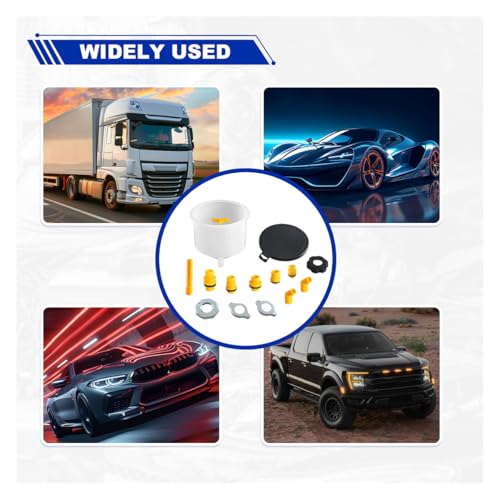 15PCS No-Spill Coolant Funnel Kit, Spill Proof Auto Radiator Coolant Filling Funnel Flush Kit with Adapters, Universal Vehicle Antifreeze Bleeder Accessories for Most Cars