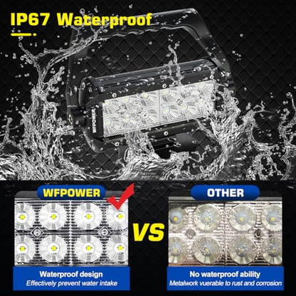 WFPOWER Magnetic Mount LED Work Light, Upgraded Super Bright 36W Portable LED Work Light with Dural Heavy Duty Carry Handle, Flood Headlight for Camping Car SUV Boat Bar Truck Driving Lamp Fog Lights - size: Upgraded Magnetic Work Light
