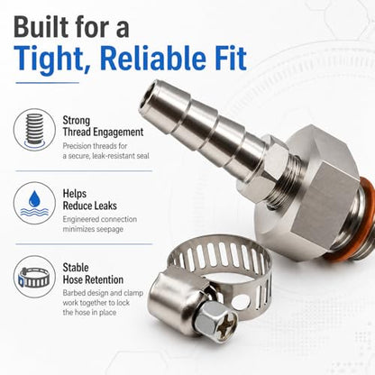 Oil Pump Priming Adapter Kit Compatible with All Chevy GM, LS Engines LS1 LS2 LS3 LSX 5.3L 6.0L 6.2L，Stainless Steel Oil Drain Valve, M16x1.5 to 1/8 NPT Oil Pan Drain Plug