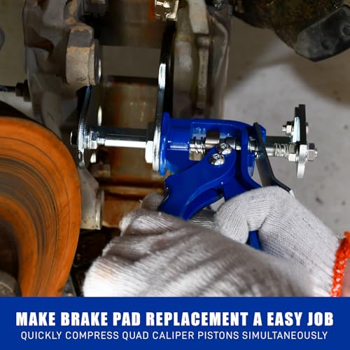 29100 Quad Brake Caliper Press Tool, Double Speedy Compression Tool | For Single, Double & Quad Piston Brake Callipers Replacement - size: Quad Brake Pad Spreader