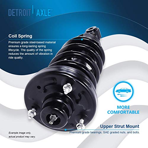 Detroit Axle - 2 Rear Struts for 2007-2017 Ford Expedition | Lincoln Navigator [w/o Electronic Suspension] Complete Struts w/Coil Spring Replacement Ready Strut Shock Assembly - size: 171139 x2/PAIR
