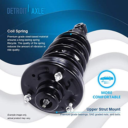 Detroit Axle - 2 Rear Struts for 2007-2017 Ford Expedition | Lincoln Navigator [w/o Electronic Suspension] Complete Struts w/Coil Spring Replacement Ready Strut Shock Assembly - size: 171139 x2/PAIR