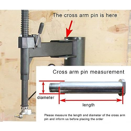Tire Changer Machine Auxiliary Arm, Professional Left Auxiliary Arm Wheel Repair Assist Elbow Accessories Arm, Shaft Size 120X36mm, Black