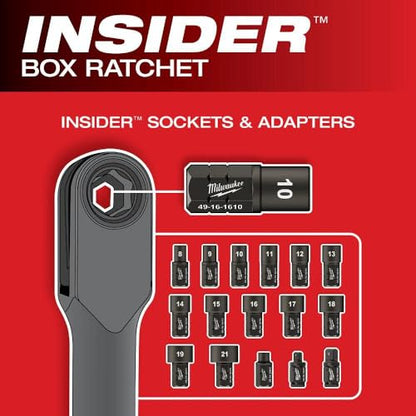 Milwaukee M12 FUEL INSIDER Extended Reach Box Ratchet (Bare Tool)