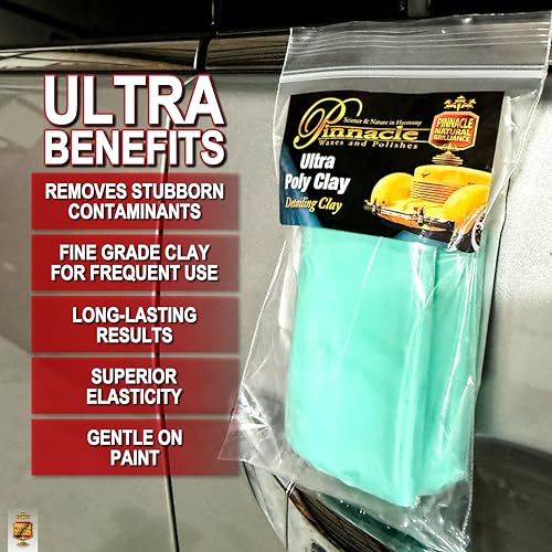 Pinnacle Natural Brilliance PIN-510 Ultra Poly Detailing Clay Bar (2 Pack) | Prep Your Paint for Correction and Protection with The Pinnacle of Detailing Products!