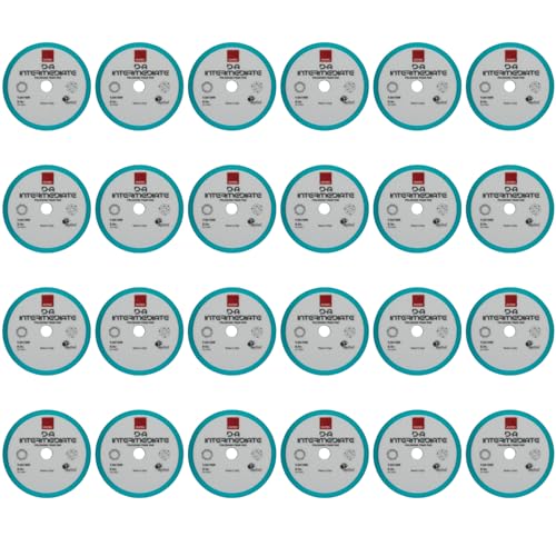 RUPES 9.DA150B Pack of 24 Light Blue D-A Intermediate Foam Polishing Pads 150mm | Ideal for Paint Correction & Gloss Enhancement | Improves Cutting Performance | Compatible with 5" Backing Plate - size: Intermediate 150mm, style: Pack of 24