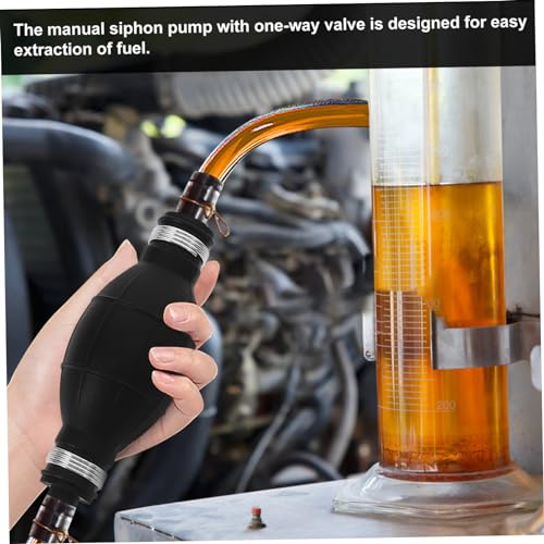 ULTECHNOVO 1Set Hand Gas Pump Siphon Kit Manual Transfer Pump for Automotive Use Durable Fuel Siphon Hose No Power Required Easy Operation