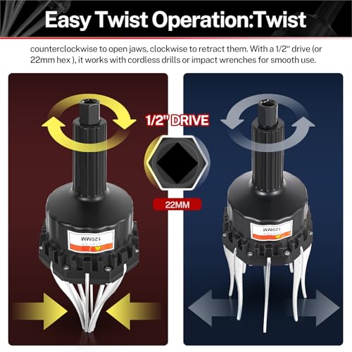BILITOOLS Universal CV Boot Expander Installation Tool Manual | 1/2" Dr. CV Joint Boot Installation Tool for Most Vehicle, UTV, ATV