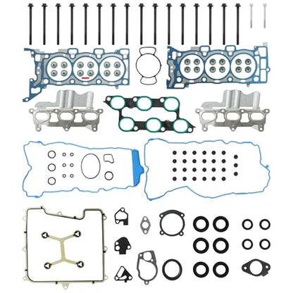 HS26376PT-5 3.6 Head Gasket Set with Bolts 2009-2016 For GMC | Fit For Buick Enclave Chevrolet Traverse GMC Acadia 2009-2016 Saturn Outlook 2009-2010 3.6L OE#HS26376PT-5 ES72274 - color: For GM 3.6L 2009-2016 Kit 2