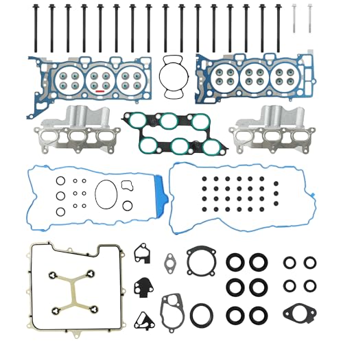 HS26376PT-5 3.6 Head Gasket Set with Bolts 2009-2016 For GMC | Fit For Buick Enclave Chevrolet Traverse GMC Acadia 2009-2016 Saturn Outlook 2009-2010 3.6L OE#HS26376PT-5 ES72274 - color: For GM 3.6L 2009-2016 Kit 2