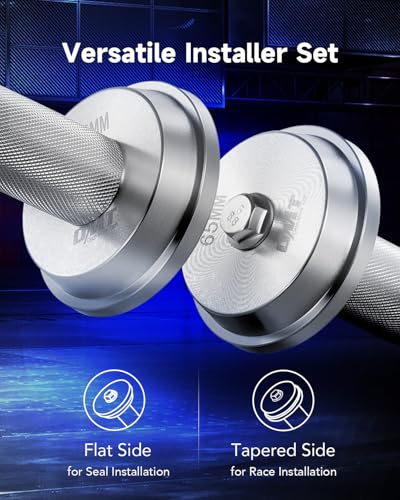 Orion Motor Tech Bearing Press Kit, 10pc Bearing Race and Seal Driver Set with Seal Driver and 9 Bearing Adapters, Seal Installer Bearing Driver Kit for Bearing Installation - size: 39.5 to 81 mm