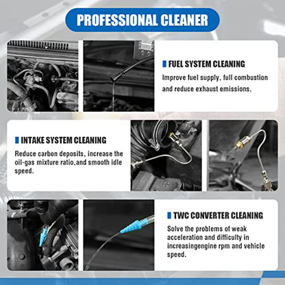 Fuel Injector Cleaner Kit, Non-Dismantle Fuel Injection System Cleaner Tester 1L 150PSI Fuel Injector System Cleaning Machine Tool Catalytic System Cleaner Converter Cleaner for Gasoline Cars Vehicle - size: Fuel Injector