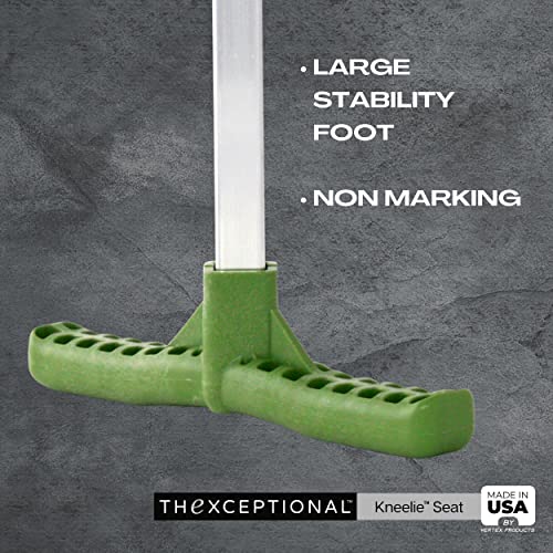 TheXceptional Kneelie with Tush Pad | Kneeling Bench for Gardening | Ergonomic Garden Stool Kneeler with Handles | Garden Kneelers for Gardeners | Made in USA by Vertex Products | Model EX152