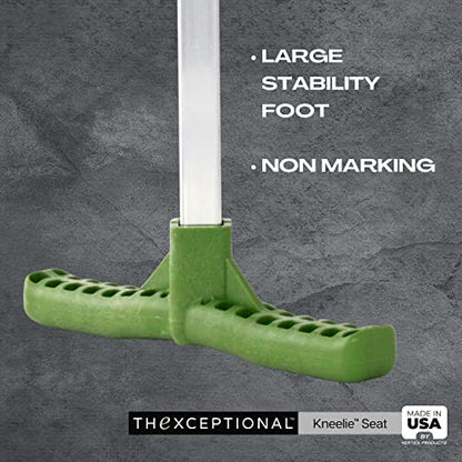 TheXceptional Kneelie with Tush Pad | Kneeling Bench for Gardening | Ergonomic Garden Stool Kneeler with Handles | Garden Kneelers for Gardeners | Made in USA by Vertex Products | Model EX152