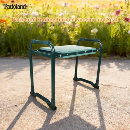 Garden Kneeler and Seat with 1 Gardening Tool Pouch and 1 Tool Bag, 10.2" Widen Heavy Duty Thicken Soft Kneeling Pad, Folding Garden Stool, Outdoor Yard Work Seat, Ideal Gardening Gifts for Mom, Women - size: Model C