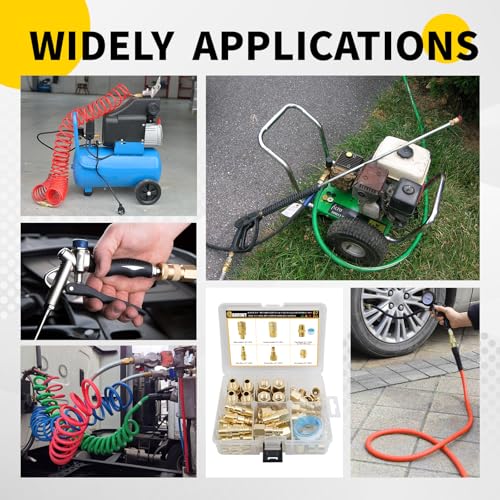 Air Coupler & Plug Kit,67Pcs 1/4" NPT Air Tool Fittings Set,Quick Connect Air Hose Fittings Air Compressor Accessories