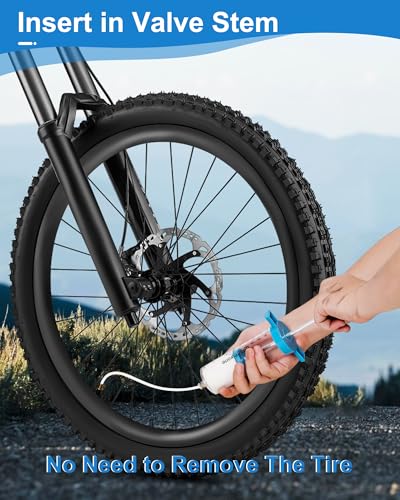 Tubeless Sealant Injector, 150ml Tire Sealant Injector for Stans Tubeless Sealant and Other NoTubes Tubeless Tire Sealant, and a Valve Core Remover Tool is Included Gratuitously
