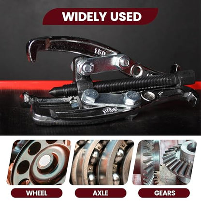 Motor Tech Gear Puller Set, 3" 4" 6" 8'' 3 Jaw Puller Kit for Pulley Gear Bearing Flywheel Removal, Heavy Duty Pulley Puller with Reversible Jaws Bearing Puller Tool Kit (3'' 4'' 6'' 8'') - style: 3'' 4'' 6'' 8''