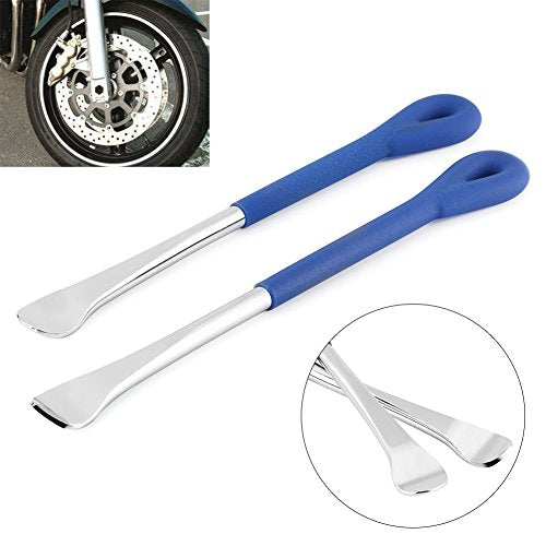 KIMISS 2Pcs Motorcycle Tire Lever Tool, Bike Tire Lever Spoon Tyre Wheel Changing Repair Tool Set