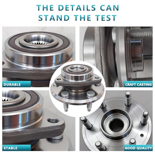513277 Front Rear Wheel Bearing Hub Assembly for Buick Enclave 2008-2017, Chevrolet Traverse 2009-2017, GMC Acadia Limited 2007-2017, Saturn Outlook 2007-2010 (2PCS) - size: 513277