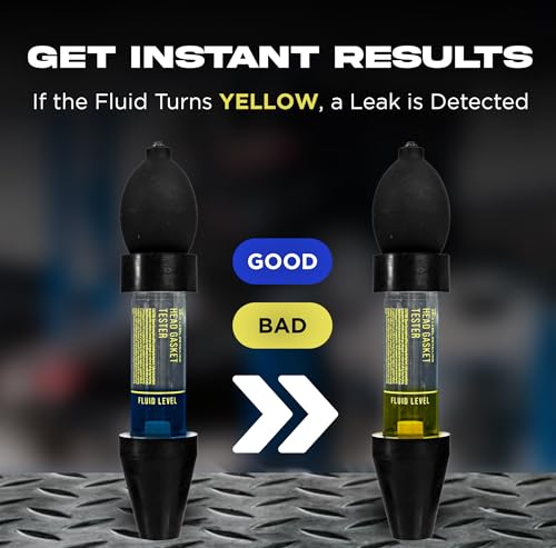 Gold Label Combustion Leak Test Fluid – 500ml (16.9 oz) | Head Gasket Tester Liquid for Gas & Diesel Engines | 100+ Tests | Fast Leak Detection for Cracked Heads, Blocks, Gaskets - style: Fluid (16.9 oz)