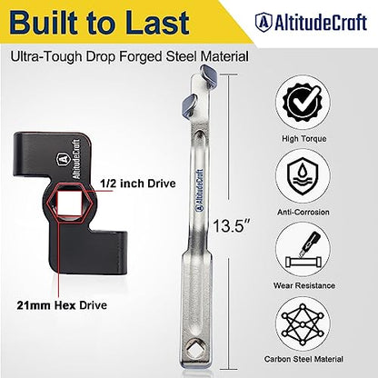 Wrench Extender & Wrench Extender Tool Bar Set, 1/2" Drive & 13.5" Wrench Extension, Extension Wrench - style: Wrench Extender+Wrench Extender Tool Bar Set