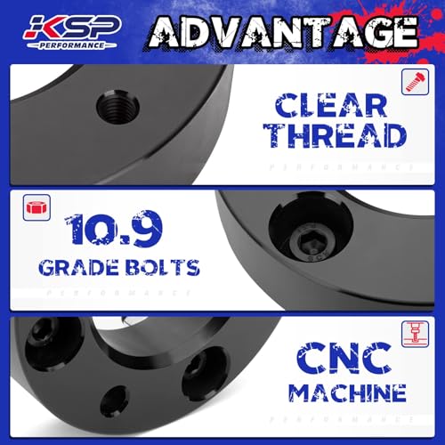 KSP 3 Inch Ram 1500 Leveling Kits, Fits 2009-2026 Ram 1500 4WD 4x4, 3" Forged Front Strut Spacers Raise 3in, 2005-2011 Dakota 2WD 4WD, 2006-2009 Raider 2WD 4WD, Aluminum Suspension Lift Kits - size: 3"F, style: Front