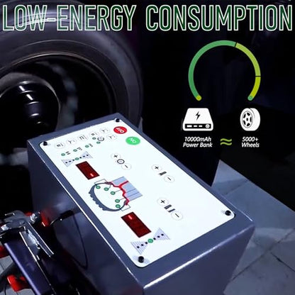 JUTA Portable Wheel Balancer Manual Automotive Tire Balancing Machine Powered by USB
