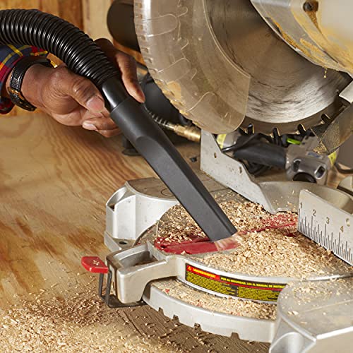 Shop-Vac 9199600 1.5 Inch Crevice Tool, Includes 1.25 Inch Adapter, Durable Polypropylene, Tight Spaces, (1-Pack) - size: 9199600