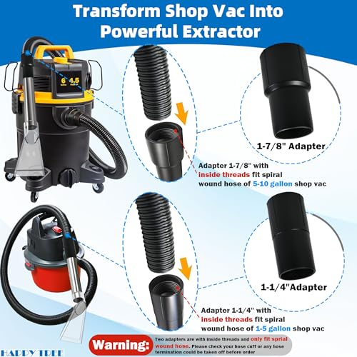 Happy Tree Shop Vac Extractor Attachment,Turn Wet-Dry Vac into an Extractor, Detailing Wand Vacuum Cleaner - size: Small without Water Hose & Spray Nozzle