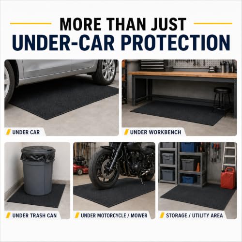 31" x 36" Garage Floor Mat, Oil Spill Mat for Under Car Motorcycle, Reusable Absorbent Leakproof Maintenance Mat, Protect Garage Driveway Floor from Oil Spills, Stains Splashes
