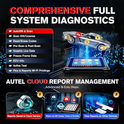 Autel Scanner MaxiPRO MP900-BT w/ $60 MV108S | 2026 DoIP & CAN-FD MP900BT Same as MS906 PRO MAX w/ECU C0ding, 3000+ Active Test, 40+ Service, OE Full Sys, Up of MP808BT PRO MP900Z-BT MP900 MK900-BT