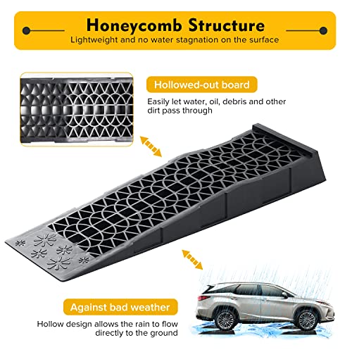 Ramps Low Profile Plastic Car Service Ramps 3 Ton Truck Vehicle - 2 Pack - size: 3 Ton