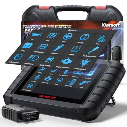 iCarsoft CR Max BT Wireless OBD2 Scanner, All System Car Diagnostic Tool, 50 Reset+Extra 46 Service, 40000+Bidirectional Tests, ECU Coding, Battery Registration,CANFD, Auto VIN, Free Update