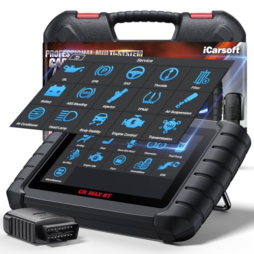 iCarsoft CR Max BT Wireless OBD2 Scanner, All System Car Diagnostic Tool, 50 Reset+Extra 46 Service, 40000+Bidirectional Tests, ECU Coding, Battery Registration,CANFD, Auto VIN, Free Update