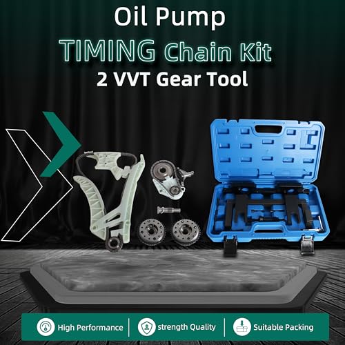 Oil Pump Timing Chain Kit & 2 VVT Gear Tool Compatible with BMW N20 N26 X4 X5 228 320 328 2.0L 3.0L 2012-2016