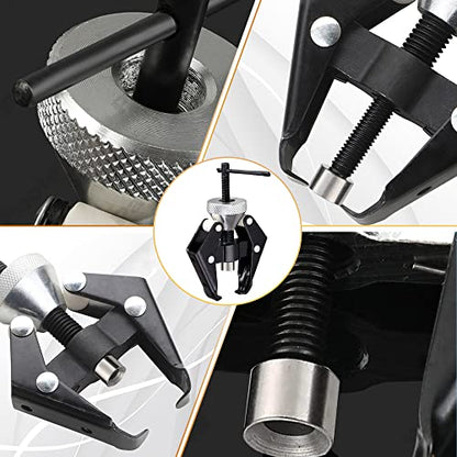 ASUBHA Battery Terminal and Wiper Arm Puller, Wiper Arm Battery Terminal Bearing Remover Puller Tool, Heavy-Duty Arm Bearing Remover Puller Repair Tool Kit Fit for Wiper & Battery Pile Head Removal