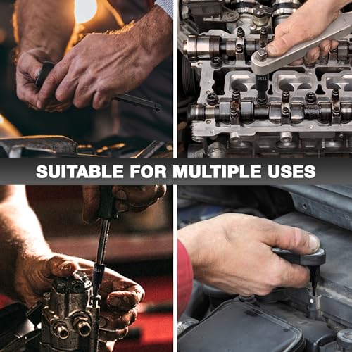 EACELIY 107PCS Bit Socket Set,1/4”,3/8 & 1/2” Drive Bit Socket Set,Torx/Extra Long/Tamper Proof/Hex/Ball End Hex,S2 Alloy Steel & CR-V,SAE&Metric - size: 107PCS