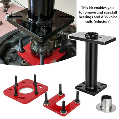 Rear Axle Bearing Puller and Installer for Toyota | Compatible with 1995-2020 4Runner, Tacoma, Tundra, Hilux | Complete Axle Bearing Removal Tool with ABS Tone Ring Adapter Plate