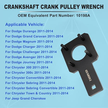 Camshaft Phaser Timing Chain Lock Tool Kit, Chrysler 3.6 Pentastar Engine Timing Tool Kit Compatible with VW Jeep Chrysler Dodge 3.6L Pentastar Engine Replace 10200A 10202 10369 10198A 2025200090
