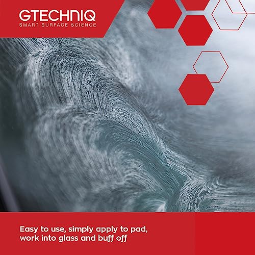 Gtechniq G4 Nanotech Windshield Polish, 3.4 fl oz | Removes Stubborn Dirt and Grime, Removes Water Spots and Tarnishes, Clinically Clean Smear and Scratch-Free Finish