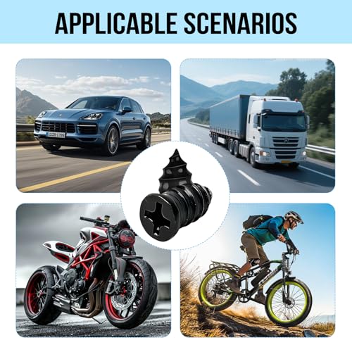 Tire Repair Rubber Nails Kit New Vacuum Tire Repair Rubber Nail, Tire Rubber Nails Tool, Fast Self-Service Tire Repair Tools for Car, Motorcycle, Bike, Truck (60 Pcs) - size: 60 Pcs