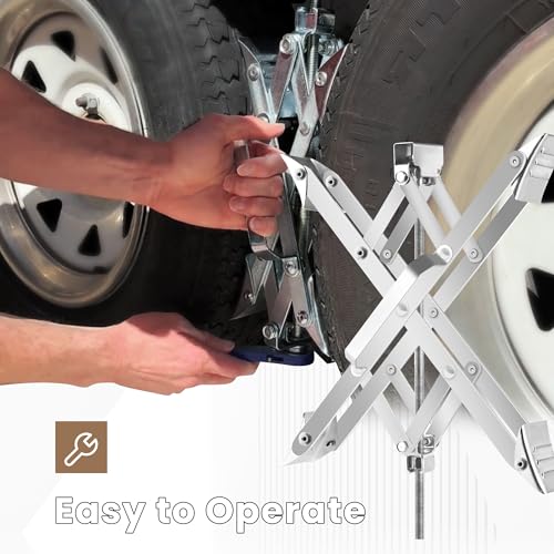 RV Stabilizer Wheel Chock XL Fit 3.5” to 17” Camper Wheel Chock Stabilizer Scissor with Accessories Pair for Travel Trailer, Heavy Duty Tire Wheel Chock Scissor Large Locking X Chock, 2Pack - size: XL 17inch 2pc