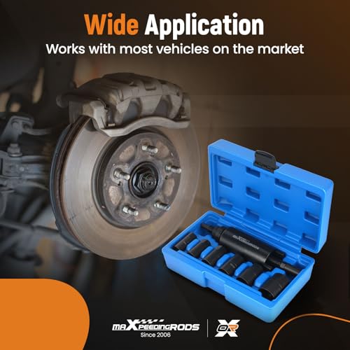 maXpeedingrods Drive Shaft Puller Extractor Tool Set for BMW VW Audi Porsche MB Subaru, 7PCS CV Axle Puller Removal Kit with 6 Adapters (M16, M20, M22, M24, M27, M30)