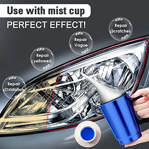 200ML Headlight Restoration Liquid,Automobile Headlight Lens Polish Repair Liquid, Car Headlight Scratch Restoring Fluid for Repair Headlight Yellowing, Haze, Scratches - size: 200ML